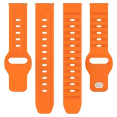 Curea pentru Samsung Galaxy Watch 4/5/Active 2, Huawei Watch GT 3 (42mm)/GT 3 Pro (43mm) - Techsuit Watchband (W050) - Orange Portocaliu