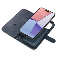 Husa pentru iPhone 15 Pro Max - Spigen Wallet S Pro - Navy Albastru