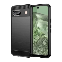 Husa pentru Google Pixel 8a - Techsuit Carbon Silicone - Black Negru