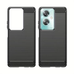 Husa pentru Oppo A79 5G / OnePlus Nord N30 SE - Techsuit Carbon Silicone - Black Negru