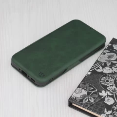 Husa pentru Samsung Galaxy A55 5G - Techsuit Safe Wallet Plus - Green Verde