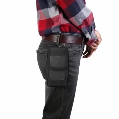 Borseta Multifunctionala, XL, 16.5x9x2.5cm, 6.5 inch - Techsuit (TWB1) - Black Negru