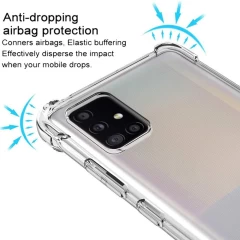 Husa pentru Samsung Galaxy A51 4G - Techsuit Shockproof Clear Silicone - Clear transparenta