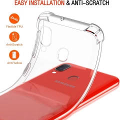 Husa pentru Samsung Galaxy A20e - Techsuit Shockproof Clear Silicone - Clear transparenta
