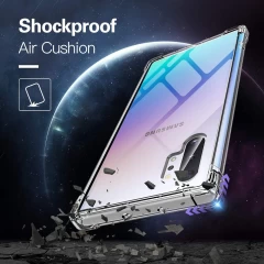 Husa pentru Samsung Galaxy Note 10 Plus 4G / Note 10 Plus 5G - Techsuit Shockproof Clear Silicone - Clear transparenta