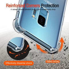 Husa pentru Samsung Galaxy S9 - Techsuit Shockproof Clear Silicone - Clear transparenta