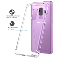 Husa pentru Samsung Galaxy S9 Plus - Techsuit Shockproof Clear Silicone - Clear transparenta
