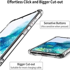 Husa pentru Samsung Galaxy S20 Plus 4G / S20 Plus 5G - Techsuit Shockproof Clear Silicone - Clear transparenta