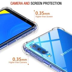 Husa pentru Samsung Galaxy A7 2018 - Techsuit Shockproof Clear Silicone - Clear transparenta