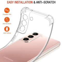 Husa pentru Samsung Galaxy S22 5G - Techsuit Shockproof Clear Silicone - Clear transparenta