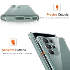 Husa pentru Samsung Galaxy S23 Ultra - Techsuit Shockproof Clear Silicone - Clear transparenta