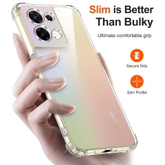 Husa pentru Oppo Reno8 - Techsuit Shockproof Clear Silicone - Clear transparenta