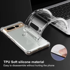 Husa pentru Google Pixel 7 Pro - Techsuit Shockproof Clear Silicone - Clear transparenta