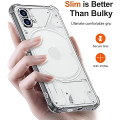 Husa pentru Nothing Phone (1) - Techsuit Shockproof Clear Silicone - Clear transparenta