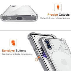 Husa pentru Nothing Phone (1) - Techsuit Shockproof Clear Silicone - Clear transparenta