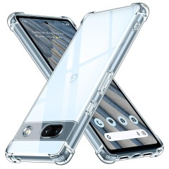 Husa pentru Google Pixel 7a - Techsuit Shockproof Clear Silicone - Clear