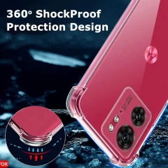 Husa pentru Motorola Edge 40 / Edge (2023) - Techsuit Shockproof Clear Silicone - Clear transparenta