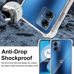 Husa pentru Motorola Moto G54 - Techsuit Shockproof Clear Silicone - Clear transparenta