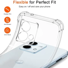Husa pentru Motorola Moto G84 - Techsuit Shockproof Clear Silicone - Clear transparenta