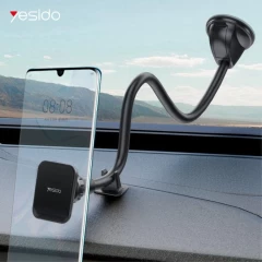 Suport Telefon Auto 360 pentru Bord/Parbiz Yesido C109 - Negru Negru