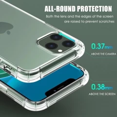 Husa pentru iPhone 12 Pro - Techsuit Shockproof Clear Silicone - Clear transparenta