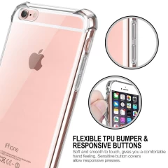 Husa pentru iPhoneSE 2 / SE 2020 / 7 / 8 / SE 3 / SE 2022 - Techsuit Shockproof Clear Silicone - Clear transparenta