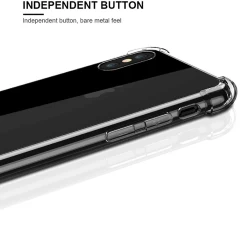 Husa pentru iPhone X / 10 / XS - Techsuit Shockproof Clear Silicone - Clear transparenta