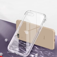 Husa pentru iPhone 7 Plus / 8 Plus - Techsuit Shockproof Clear Silicone - Clear transparenta