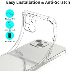 Husa pentru iPhone 13 - Techsuit Shockproof Clear Silicone - Clear transparenta