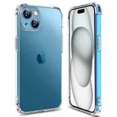 Husa pentru iPhone 15 Plus - Techsuit Shockproof Clear Silicone - Clear transparenta