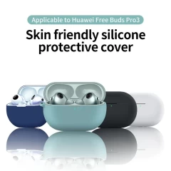 Husa pentru Huawei FreeBuds Pro 3 - Techsuit Silicone Case - Black Negru