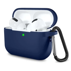 Husa pentru Apple AirPods Pro 1 / 2 - Techsuit Silicone Case - Navy Blue Albastru