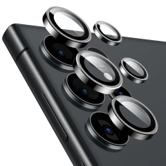 Folie Camera pentru Samsung Galaxy S24 Ultra - ESR Lens Protector Tempered Glass - Clear Negru 