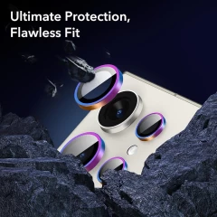 Folie Camera pentru Samsung Galaxy S24 Ultra - ESR Lens Protector Tempered Glass - Chromatic Multicolor