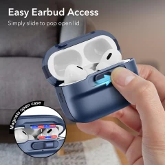 Husa pentru Apple AirPods Pro 1 / 2 - ESR Pulse Magnetic HaloLock - Dark Blue bleumarin