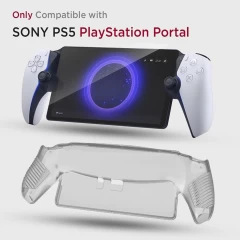 Husa pentru PlayStation Portal Remote Player - Techsuit Bright Silicone Case - Clear transparenta