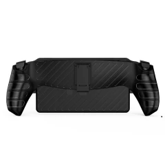 Husa pentru PlayStation Portal Remote Player - Techsuit Rugged Silicone Kickstand Case - Wave Design Negru