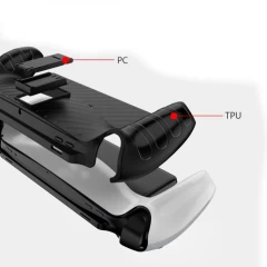 Husa pentru PlayStation Portal Remote Player - Techsuit Rugged Silicone Kickstand Case - Wave Design Negru