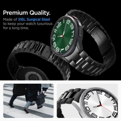 Curea pentru Samsung Galaxy Watch6 Classic 47mm - Spigen Modern Fit - Black Negru