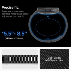 Curea pentru Samsung Galaxy Watch6 Classic 47mm - Spigen Modern Fit - Black Negru