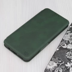 Husa pentru Motorola Moto G34 - Techsuit Safe Wallet Plus - Green Verde