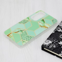 Husa pentru Samsung Galaxy A55 5G - Techsuit Marble Series - Green Hex Verde