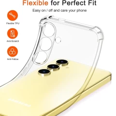 Husa pentru Samsung Galaxy S24 Plus - Techsuit Shockproof Clear Silicone - Clear transparenta