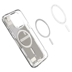Husa pentru iPhone 15 Pro Max - Spigen Ultra Hybrid MagSafe Zero One - Natural Titanium natural