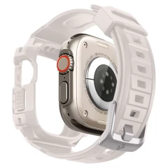 Husa pentru Apple Watch Ultra / Ultra 2 + Curea - Spigen Rugged Armor Pro - Dune Beige Bej