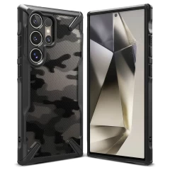 Husa pentru Samsung Galaxy S24 Ultra - Ringke Fusion X Design - Camo Black Camo Black