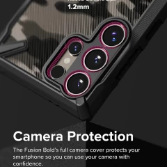 Husa pentru Samsung Galaxy S24 Ultra - Ringke Fusion X Design - Camo Black Camo Black