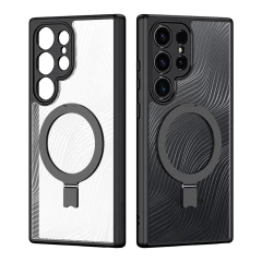 Husa pentru Samsung Galaxy S24 Ultra - Dux Ducis Aimo MagSafe Magnetic Stand - Black Negru