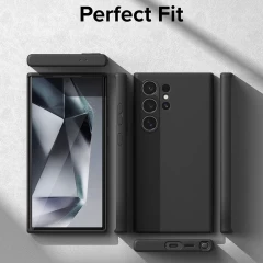 Husa pentru Samsung Galaxy S24 Ultra - Ringke Silicone Magnetic - Black Negru