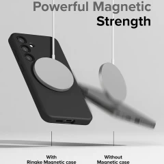 Husa pentru Samsung Galaxy S24 - Ringke Silicone Magnetic - Black Negru